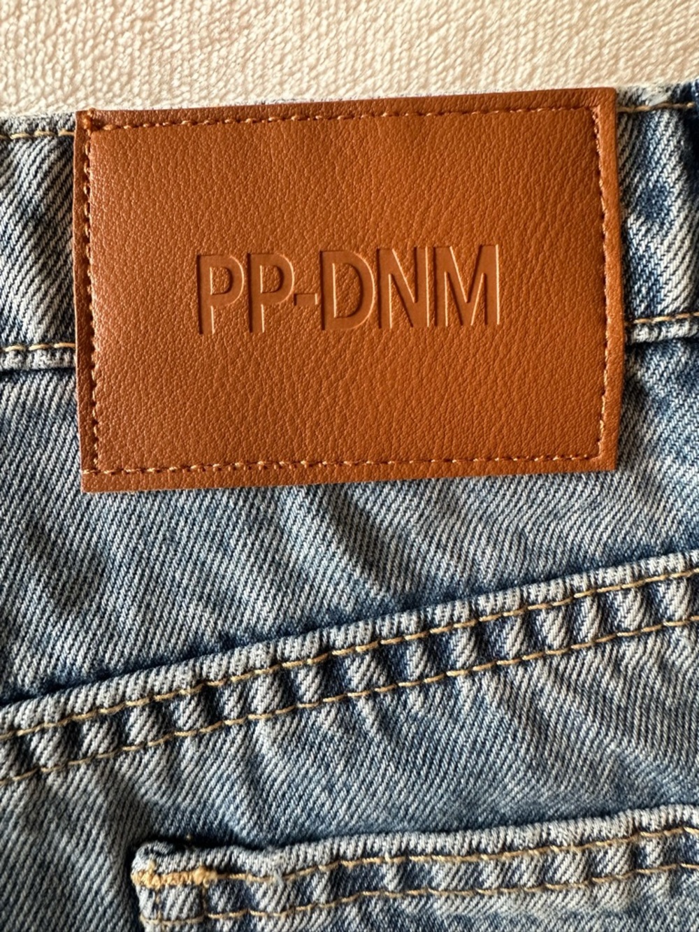 NWT Princess Polly Denis Mini Denim Skirt. Light Blue Size 0 - Picture 4 of 8